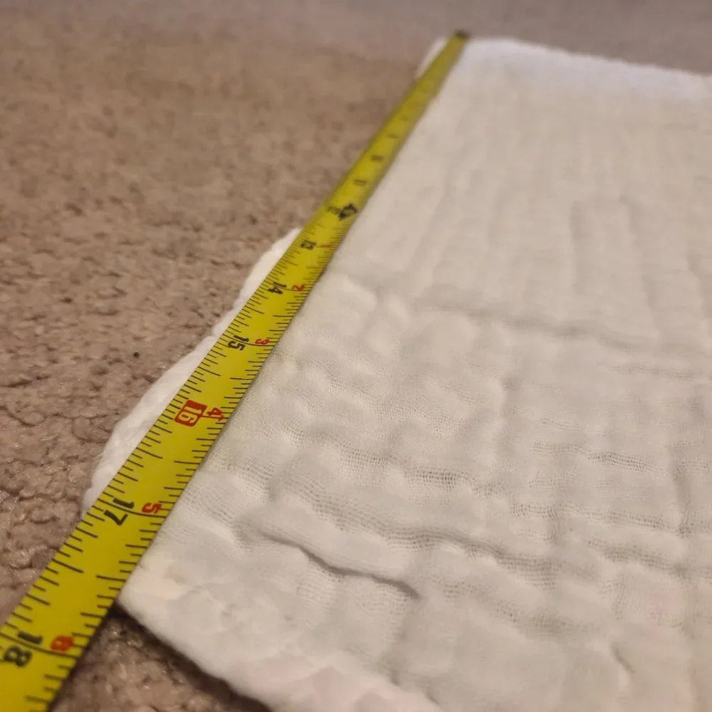 12-Pack White Baby Muslin Burp Cloth (17.5